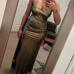 Sexy Dark Gold Dress Size Med